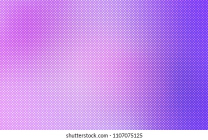 Light Purple vector backdrop with dots. Blurred decorative design in abstract style with bubbles. Pattern can be used for futuristic ad, booklets.