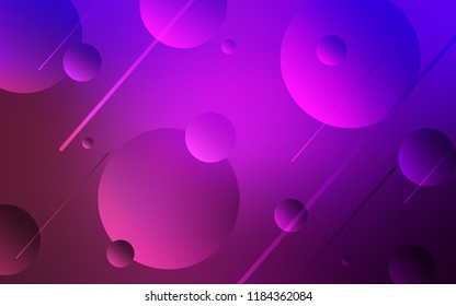 Light Purple vector backdrop with dots. Abstract illustration with colored bubbles in nature style. New design for ad, poster, banner of your website.