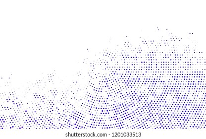 Light Purple vector backdrop with dots. Blurred bubbles on abstract background with colorful gradient. Pattern for beautiful websites.