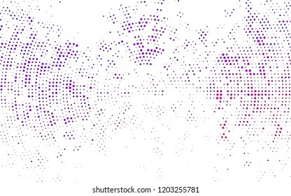 Light Purple vector backdrop with dots. Modern abstract illustration with colorful water drops. Design for posters, banners.