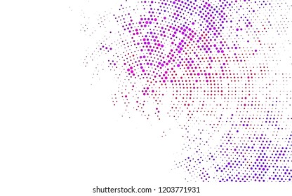 Light Purple vector backdrop with dots. Blurred bubbles on abstract background with colorful gradient. Pattern for beautiful websites.