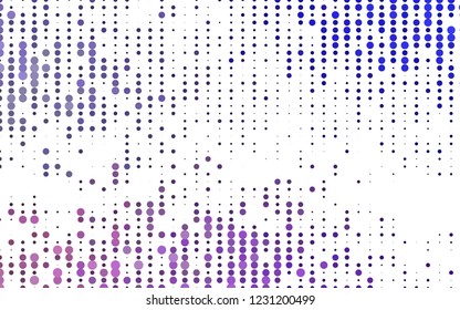 Light Purple vector backdrop with dots. Blurred decorative design in abstract style with bubbles. Pattern for beautiful websites.