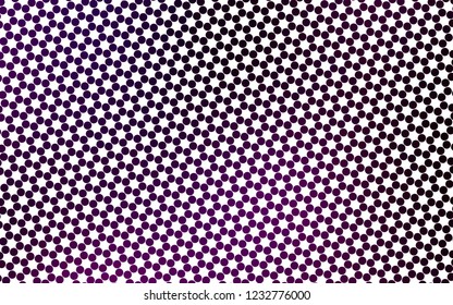 Light Purple vector backdrop with dots. Illustration with set of shining colorful abstract circles. Pattern for ads, leaflets.