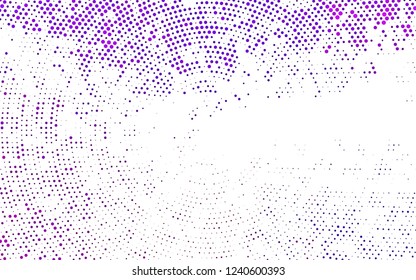 Light Purple vector backdrop with dots. Illustration with set of shining colorful abstract circles. Pattern for ads, booklets.
