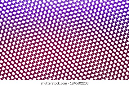 Light Purple vector backdrop with dots. Beautiful colored illustration with blurred circles in nature style. Pattern for beautiful websites.