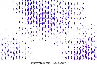 Light Purple vector backdrop with dots. Illustration with set of shining colorful abstract circles. Design for business adverts.
