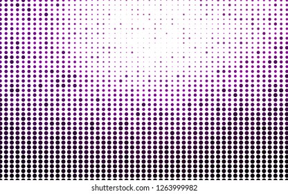Light Purple vector backdrop with dots. Illustration with set of shining colorful abstract circles. Design for posters, banners.