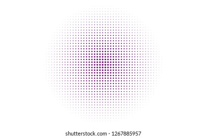 Light Purple vector backdrop with dots. Glitter abstract illustration with blurred drops of rain. Template for your brand book.