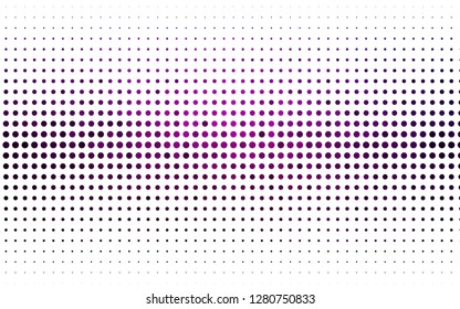 Light Purple vector backdrop with dots. Glitter abstract illustration with blurred drops of rain. Pattern of water, rain drops.