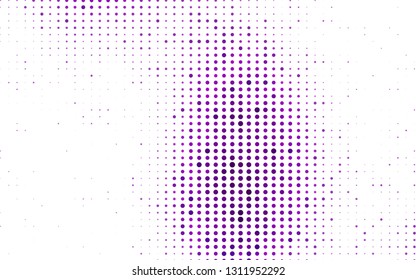 Light Purple vector backdrop with dots. Beautiful colored illustration with blurred circles in nature style. Pattern for ads, leaflets.