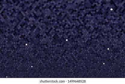 Light Purple vector backdrop with dots. Blurred bubbles on abstract background with colorful gradient. Pattern of water, rain drops.