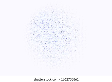 Light Purple vector backdrop with dots. Glitter abstract illustration with blurred drops of rain. Pattern for ads, leaflets.