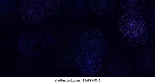 Light Purple vector backdrop with dots. Abstract decorative design in gradient style with bubbles. Pattern for wallpapers, curtains.