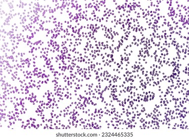 Light Purple vector backdrop with dots. Abstract illustration with colored bubbles in nature style. Pattern for ads, leaflets.