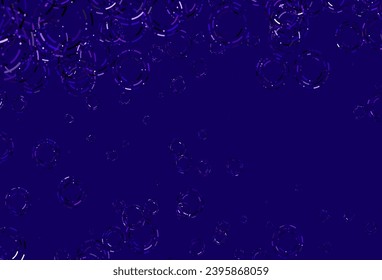 Light Purple vector backdrop with dots. Beautiful colored illustration with blurred circles in nature style. Design for posters, banners.