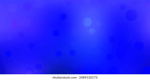 Light purple vector backdrop with dots. Abstract decorative design in gradient style with bubbles. Pattern for wallpapers, curtains.