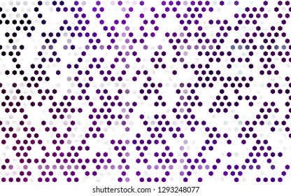 Light Purple vector backdrop with hexagons. White background with colorful hexagons. Pattern for ads, leaflets.