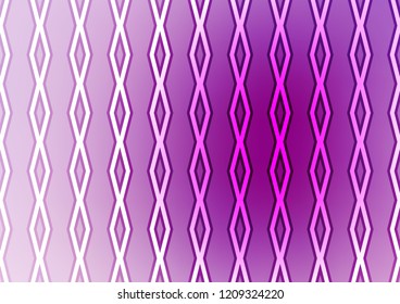 Light Purple vector backdrop with lines, cubes. Colorful lines, squares on abstract background with gradient. Best design for your ad, poster, banner.