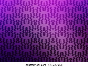 Light Purple vector backdrop with lines, cubes. Colorful illustration with lines, cubes on abstract template. Smart design for your business advert.
