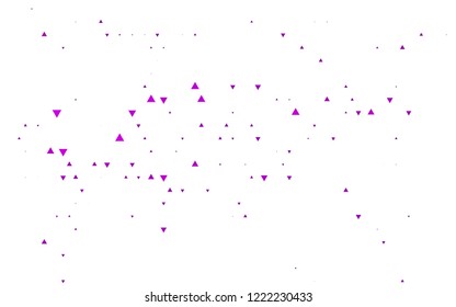 Light Purple vector backdrop with lines, triangles. Modern abstract illustration with colorful triangles. Pattern for commercials.