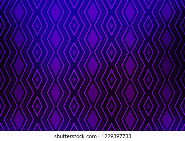 Light Purple vector backdrop with lines, cubes. Colorful decorative design in simple style with lines, rhombuses. Pattern for business booklets, leaflets.