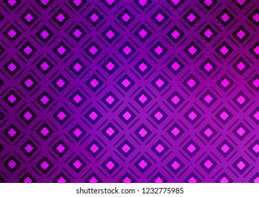 Light Purple vector backdrop with lines, cubes. Modern geometric abstract illustration with lines, squares. Best design for your ad, poster, banner.