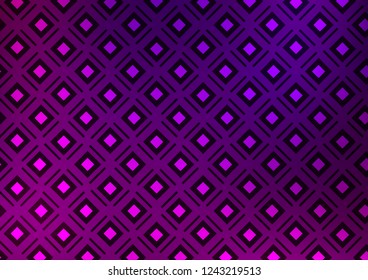 Light Purple vector backdrop with lines, cubes. Colorful lines, squares on abstract background with gradient. Smart design for your business advert.