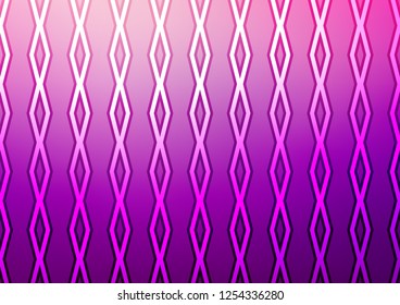 Light Purple vector backdrop with lines, cubes. Colorful lines, squares on abstract background with gradient. Smart design for your business advert.