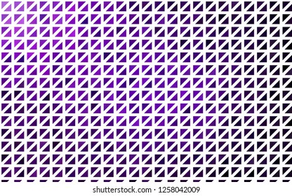 Light Purple vector backdrop with lines, triangles. Illustration with set of colorful triangles. Pattern can be used for websites.
