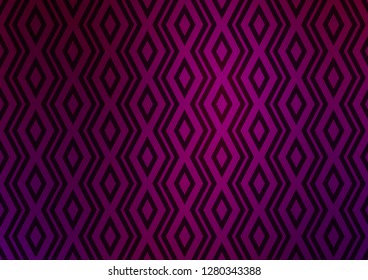 Light Purple vector backdrop with lines, cubes. Colorful illustration with lines, cubes on abstract template. Pattern for business booklets, leaflets.