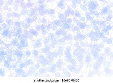Light Purple vector backdrop with lines, circles. Beautiful illustration with circles, triangles in nature style. Best design for poster, banner.