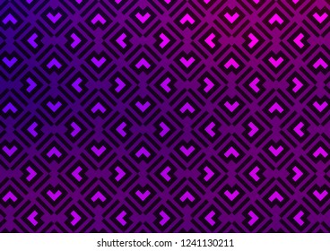 Light Purple vector backdrop with long lines. Glitter abstract illustration with colored sticks. Pattern for websites, landing pages.