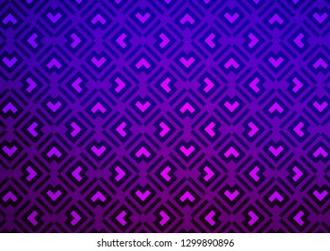Light Purple vector backdrop with long lines. Lines on blurred abstract background with gradient. Pattern for websites, landing pages.