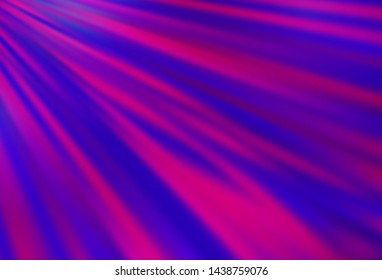 Light Purple vector backdrop with long lines. Glitter abstract illustration with colored sticks. Pattern for websites, landing pages.