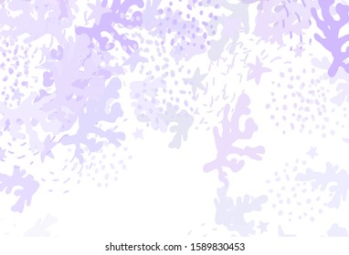 Light Purple vector backdrop with memphis shapes. Modern abstract illustration with colorful random forms. Simple design for your web site.