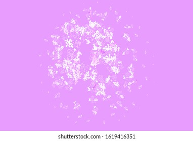 Light Purple vector backdrop with memphis shapes. Modern abstract illustration with colorful random forms. Elegant design for wallpapers.