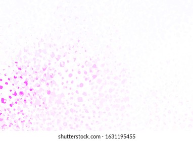 Light Purple vector backdrop with memphis shapes. Decorative design in abstract style with random forms. Modern design for your business card.