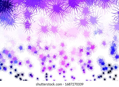 Light Purple vector backdrop with memphis shapes. Simple colorful illustration with abstract gradient shapes. Simple design for your web site.