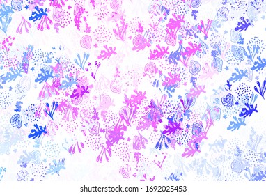Fondo vector claro con formas memphis. Coloridas formas caóticas con degradado de estilo moderno. Diseño elegante para tapizados.