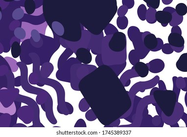 Fondo vector claro púrpura con formas memphis. Ilustración con formas gradientes coloridas en estilo abstracto. Diseño moderno para su tarjeta de visita.