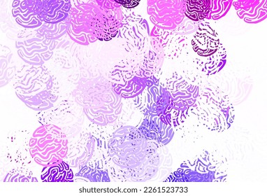 Fondo vector claro púrpura con formas memphis. Ilustración simple y colorida con formas abstractas de gradiente. Diseño moderno para su tarjeta de visita.