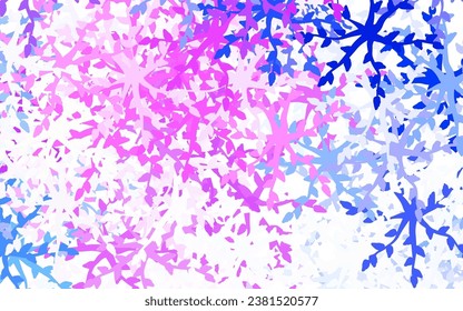Fondo vector claro púrpura con formas memphis. Coloridas formas caóticas con gradiente de estilo moderno. Diseño moderno para su tarjeta de visita.