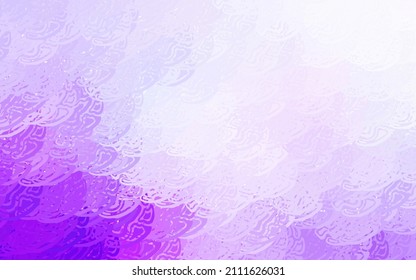 Light Purple vector backdrop with polygonal shapes. Colorful chaotic forms with gradient in modern style. Elegant design for wallpapers.