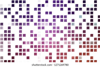 Light Purple vector backdrop with rectangles, squares. Rectangles on abstract background with colorful gradient. Smart design for your business advert.