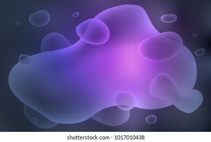Light Purple vector background with abstract circles. Modern gradient abstract illustration with bandy lines. Brand-new design for your ads, poster, banner.