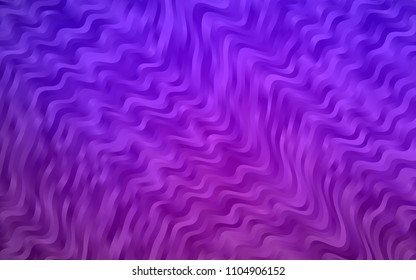 Light Purple vector background with abstract lines. Colorful abstract illustration with gradient lines. Pattern for your business design.