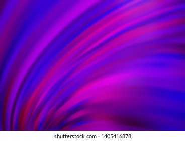 Light Purple vector background with abstract lines. Shining illustration, which consist of blurred lines, circles. New composition for your brand book.