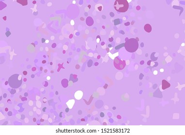 Light Purple vector background with abstract shapes. Simple colorful illustration with abstract gradient shapes. Simple design for your web site.
