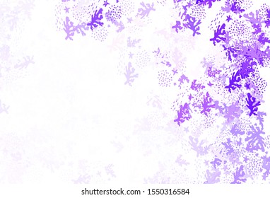 Light Purple vector background with abstract shapes. Illustration with colorful gradient shapes in abstract style. Modern design for your business card.