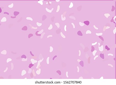 Light Purple vector background with abstract forms. Colorful chaotic forms with gradient in modern style. Simple design for your web site.